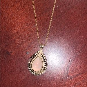 Anna Beck pink quartz necklace